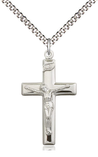 Pewter Crucifix Medal Catholic Jewelry