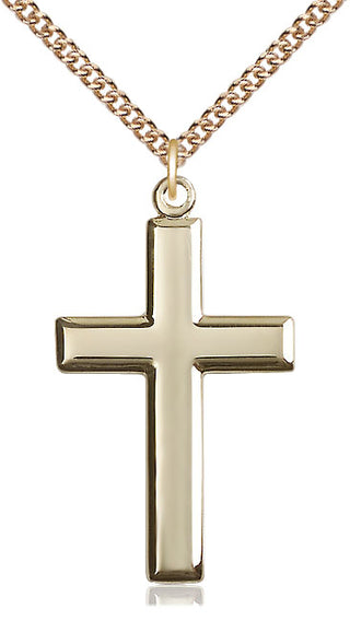 14kt Gold Filled Cross Medal Catholic Jewelry