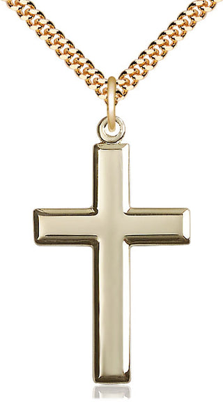14kt Gold Filled Cross Medal Catholic Jewelry