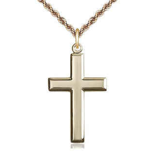 14kt Gold Filled Cross Medal Catholic Jewelry