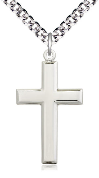 Pewter Cross Medal Catholic Jewelry