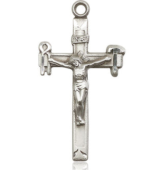 Pewter Crucifix Medal