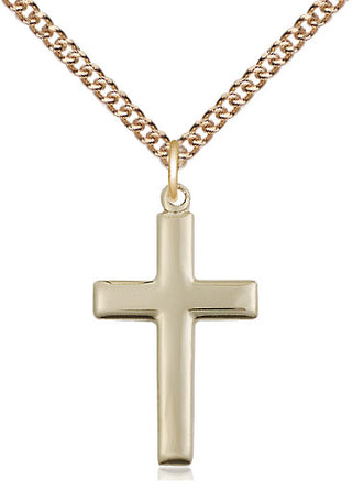 14kt Gold Filled Cross Medal Catholic Jewelry