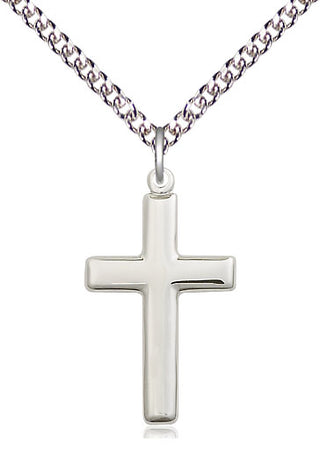 Sterling Silver Cross Medal Catholic Jewelry