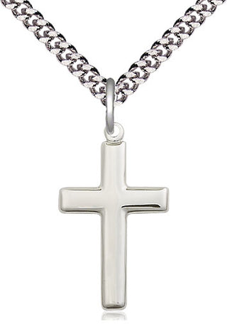 Sterling Silver Cross Medal Catholic Jewelry