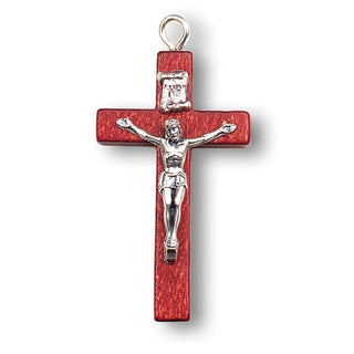 2" Wood Cross With Metal Corpus 25-Pack