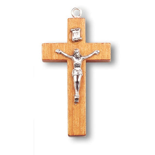 1 5/8" Brn Crucifix With Metal Corpus 25-Pack