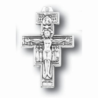 1 3/8" Oxidized San Damiano Cross 25-Pack