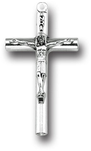 1 1/2 " Metal Crucifix Rounded