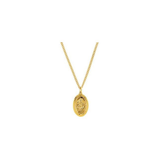 24K Yellow Gold-Plated 26x16 mm Saint Joseph 24" Necklace
