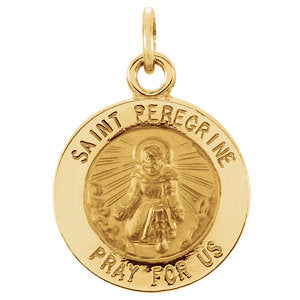 14K Yellow Gold St. Peregrine Pendant