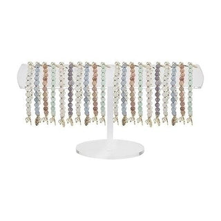 24-Piece Set Saint Benedict Bracelet With Display - 7-Inch Stretch