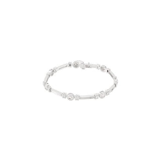 14K White 1 CTW Natural Diamond Line 7" Bracelet