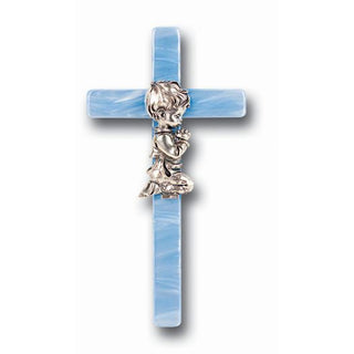 7" Blue Pearl Baby Cross