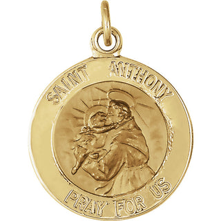 14K Yellow Gold St. Anthony Pendant
