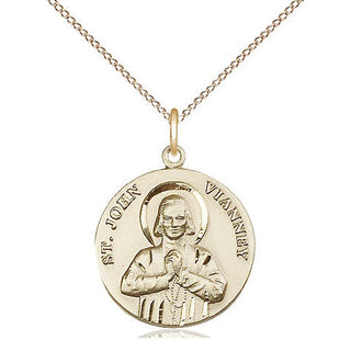 14kt Gold Saint John Vianney Medal