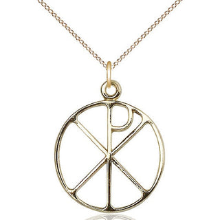 14kt Gold Chi Rho Medal