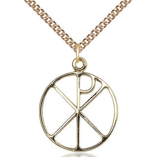 14kt Gold Chi Rho Medal