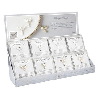 32-Piece Set Angel Pins-8 Assorted With Display