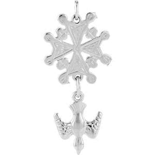 Sterling Silver Huguenot Cross Pendant