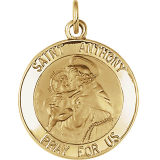 14K Yellow Gold St. Anthony Pendant
