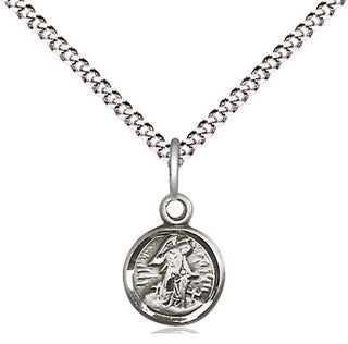 Pewter Guardian Angel Medal Religious and Catholic Jewelry