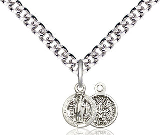 Pewter Saint Benedict Medal Religious and Catholic Jewelry