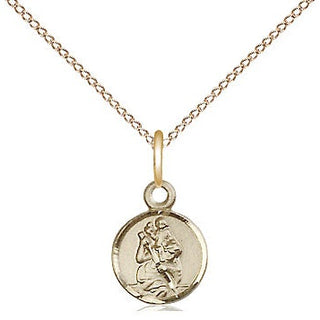 14kt Gold Filled Saint Christopher Medal Religious and Catholic Jewelry