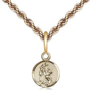 14kt Gold Saint Christopher Medal