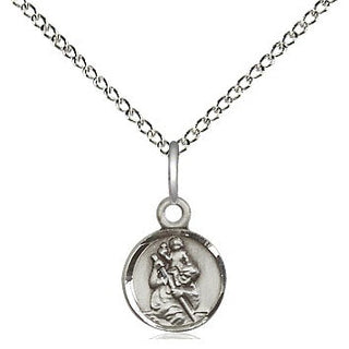 Sterling Silver Saint Christopher Medal Religious and Catholic Jewelry