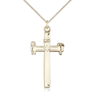 14kt Gold Carpenter Cross Medal