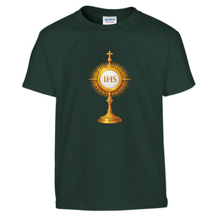 IHS Monstrance Eucharist Kids T-Shirt - view 2