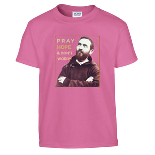 St. Pio 'Pray, Hope & Don't Worry' Kids T-Shirt - view 8