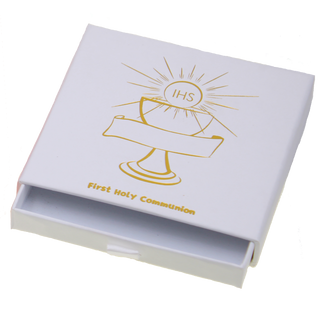 Bulk Communion box with drawer, white