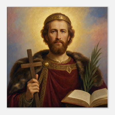 St. Sigismund of Burgundy - Devotional Canvas