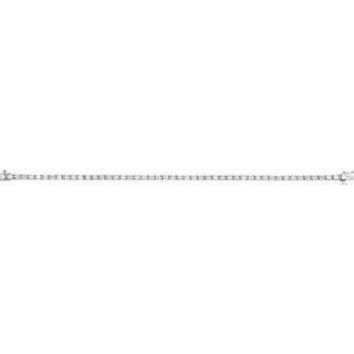 14K White 3 3/8 CTW Natural Diamond Line 7" Bracelet
