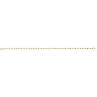 18K Yellow 2 1/4 CTW Natural Diamond Line 7 1/4" Bracelet