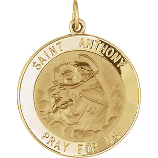 14K Yellow Gold St. Anthony Pendant
