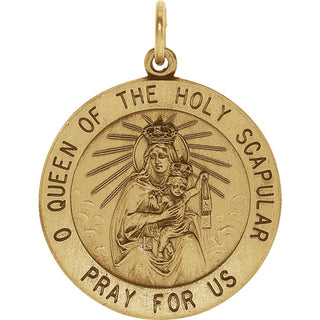 14K Yellow Gold Scapular Pendant