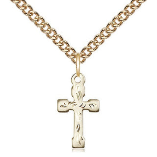 14kt Gold Filled Cross Medal Religious and Catholic Jewelry