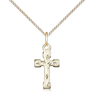 14kt Gold Cross Medal