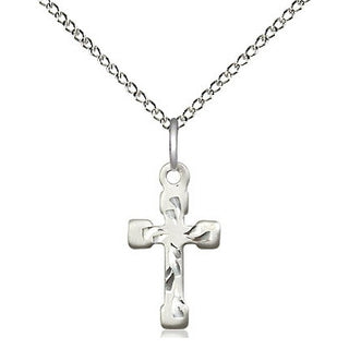 Sterling Silver Cross Medal Religious and Catholic Jewelry