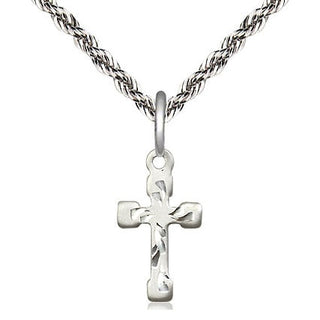 Sterling Silver Cross Medal Religious and Catholic Jewelry