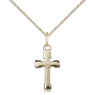 14kt Gold Filled Cross Medal Religious and Catholic Jewelry