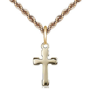 14kt Gold Filled Cross Medal Religious and Catholic Jewelry