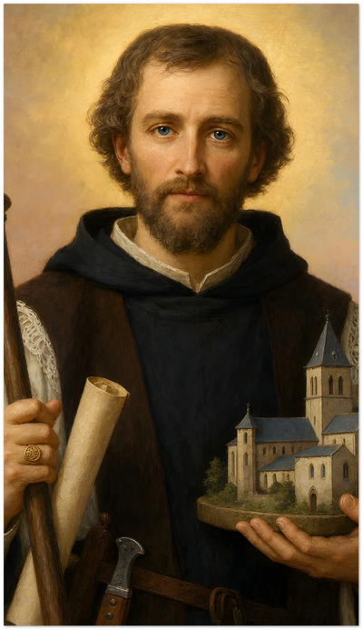 St. Adelard of Corbie Holy Cards