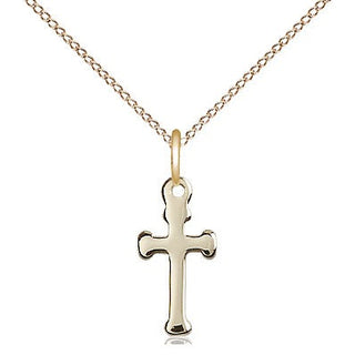 14kt Gold Filled Cross Medal Religious and Catholic Jewelry