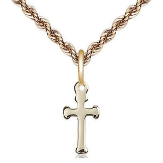 14kt Gold Filled Cross Medal Religious and Catholic Jewelry