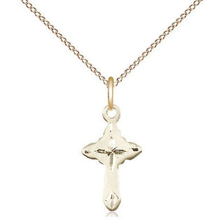 14kt Gold Cross Medal
