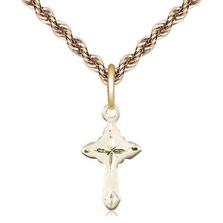 14kt Gold Cross Medal